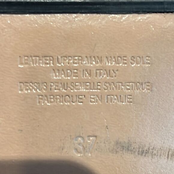 Napoleoni Black Leather Combat Moto Boots Size 37 - Picture 11 of 15